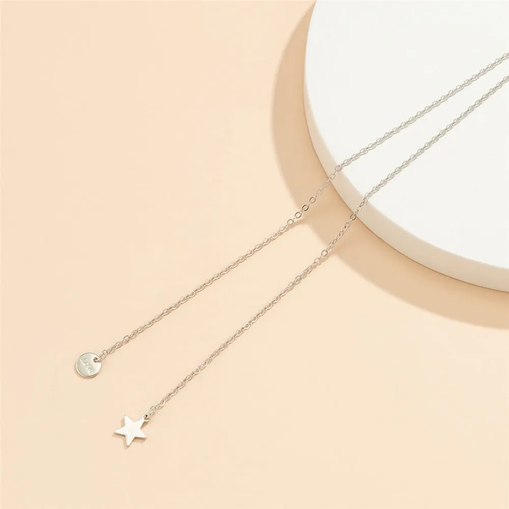 Simple Star Pendant Waist Chain Minimalist Gold Color Adjustable Belly Chain Bikini Chain Summer Beach Jewellery