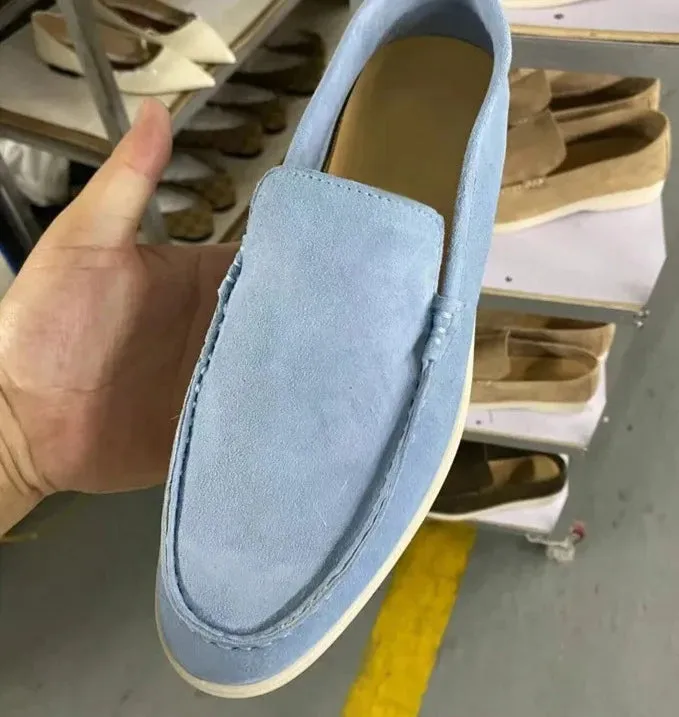 Suede elegant loafers