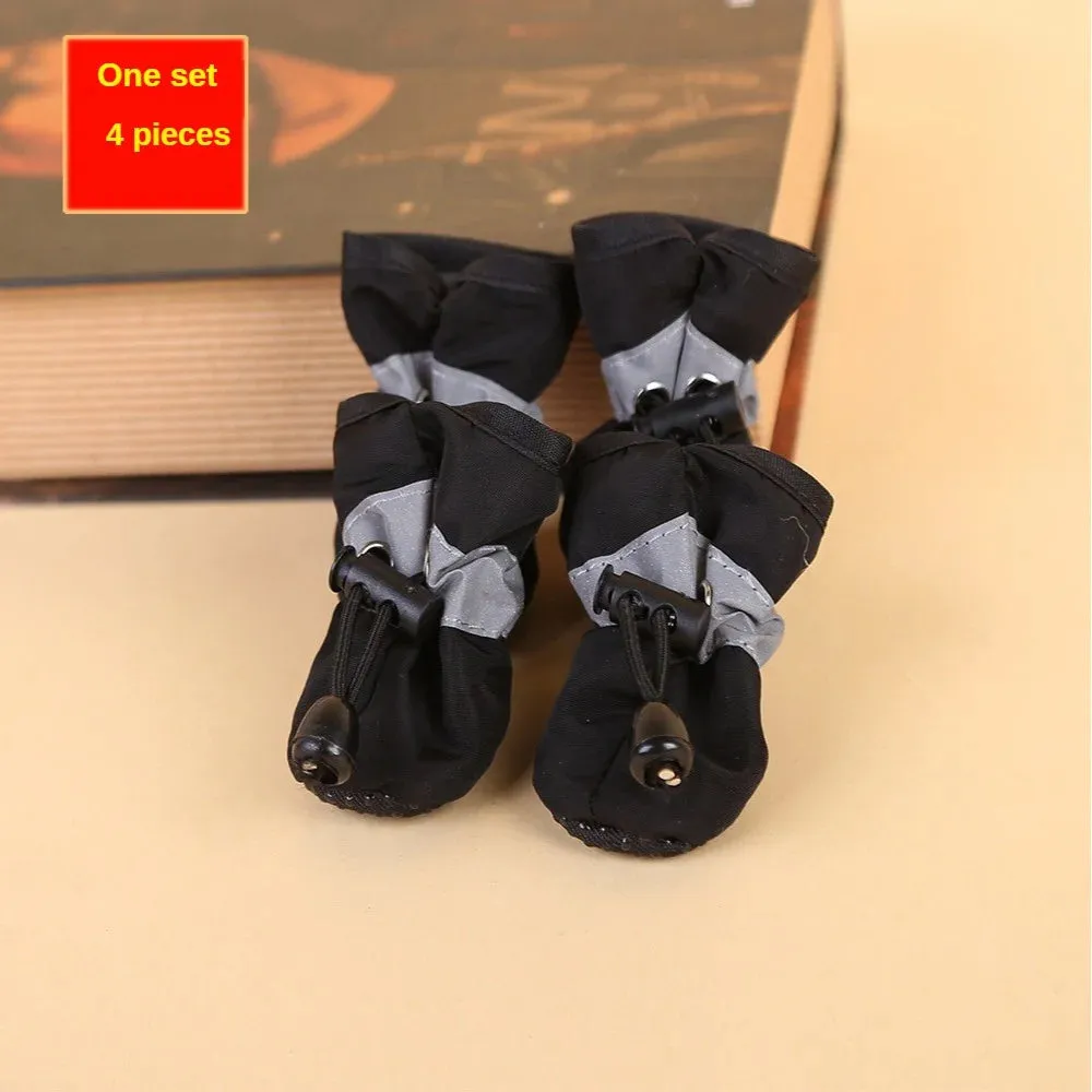 Water-Resistant Dog Shoes 4pcs