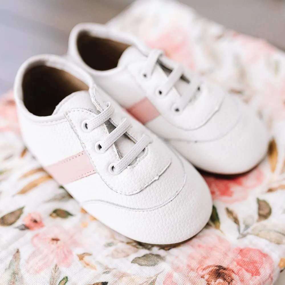 White and Pink Love Bug Sneaker