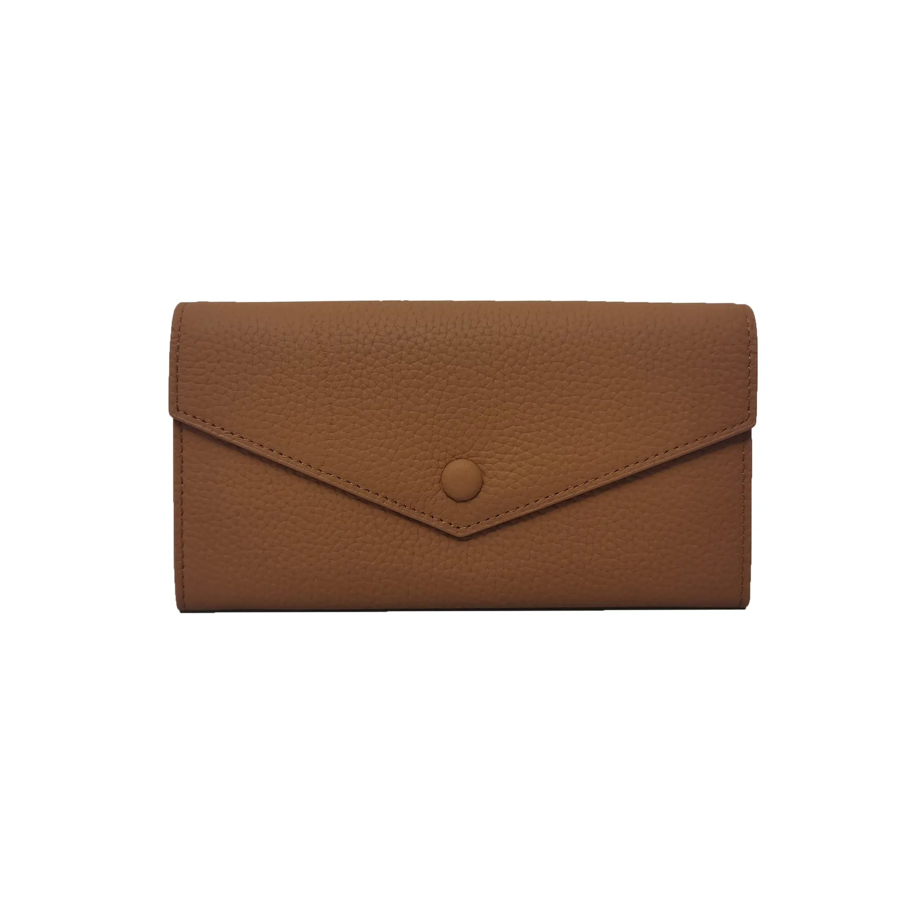 Women's genuine cowhide leather long wallet Envelope design