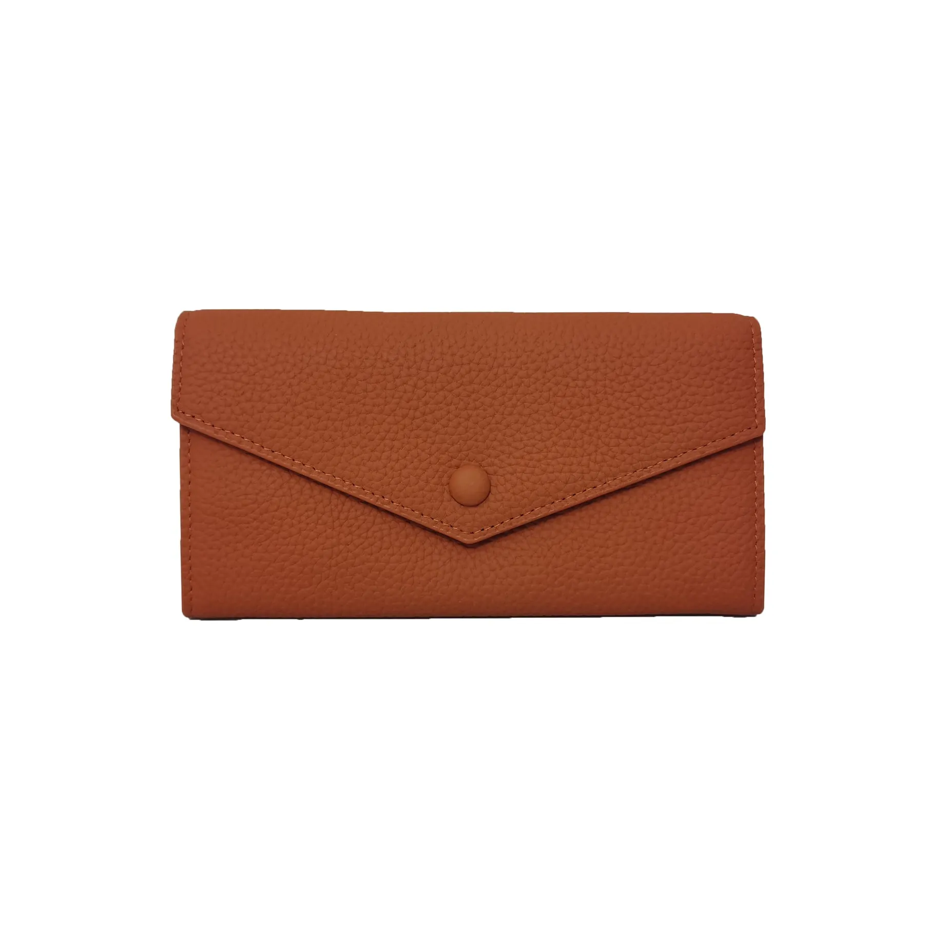 Women's genuine cowhide leather long wallet Envelope design