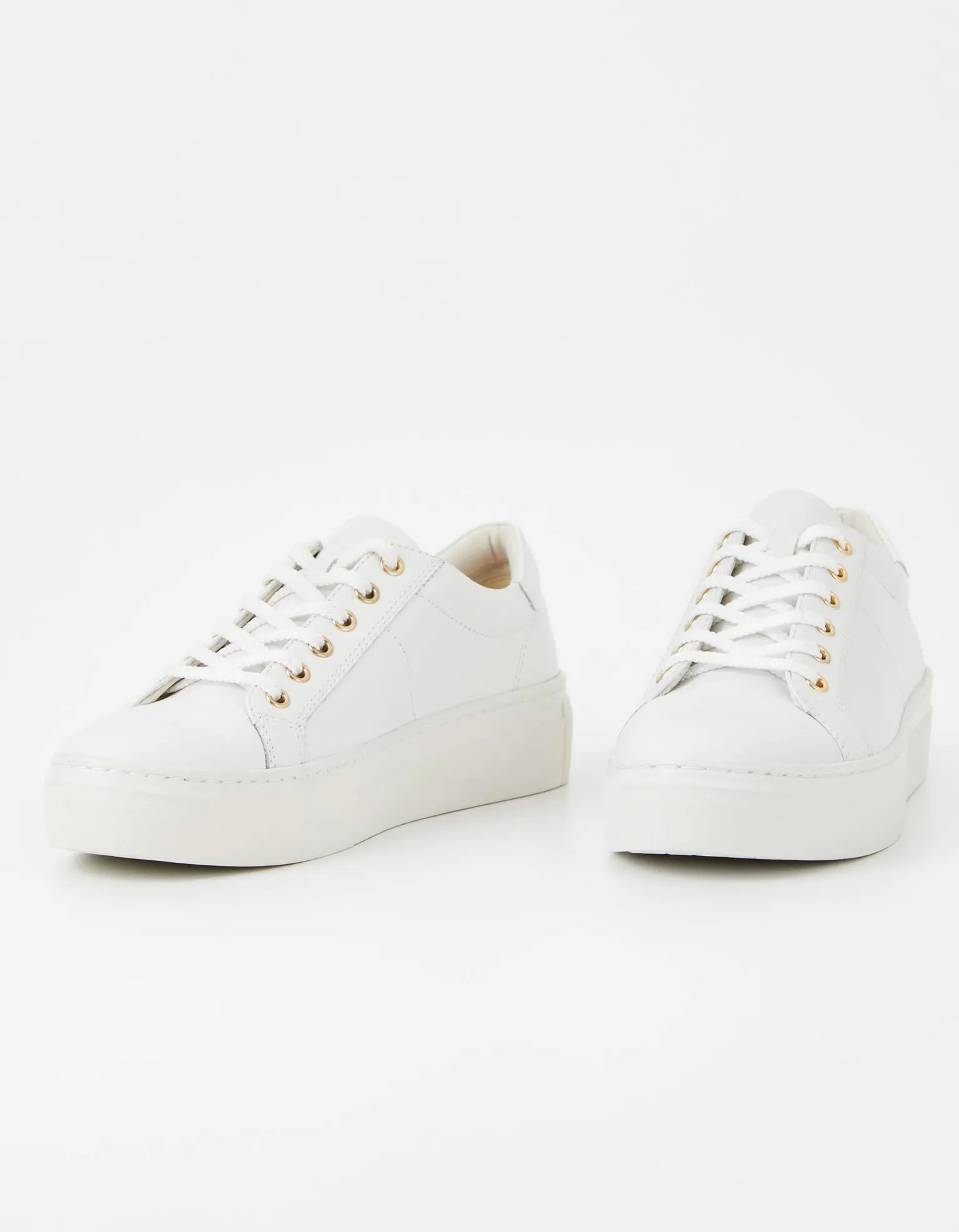 Zoe Platform Sneaker in White